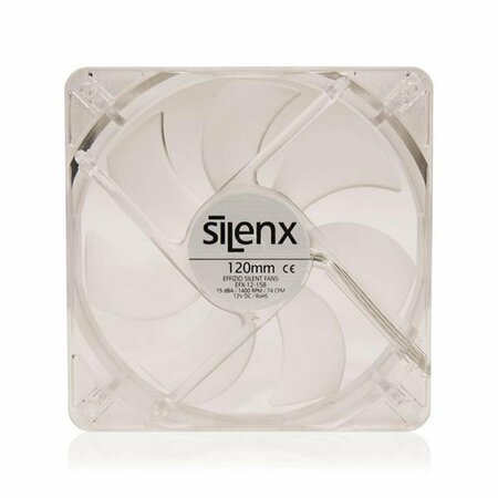 SILENX 120 mm. 15DBA Led Fluid Dynamic Bearing Fan, Blue SI459872